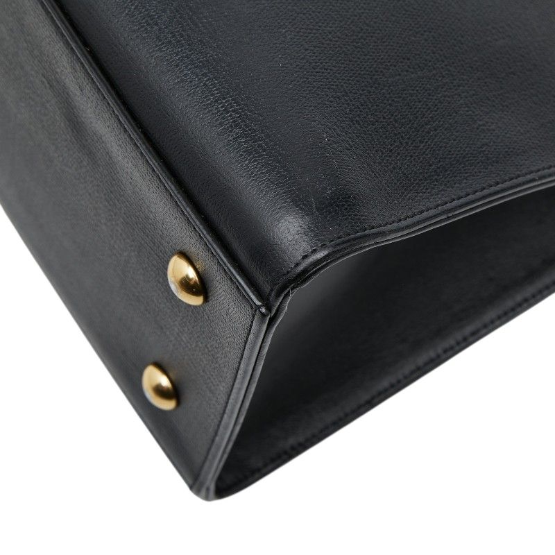 Saint Laurent Cabas Chic Shoulder Bag Black Leather — view 6