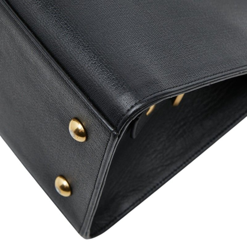 Saint Laurent Cabas Chic Shoulder Bag Black Leather — view 4