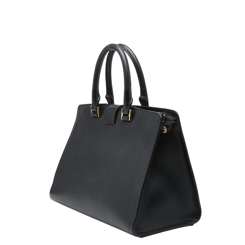 Saint Laurent Cabas Chic Shoulder Bag Black Leather — view 2