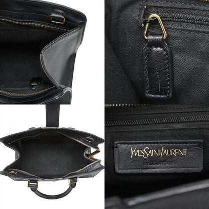 Saint Laurent Cabas Chic Shoulder Bag Black Leather — view 9