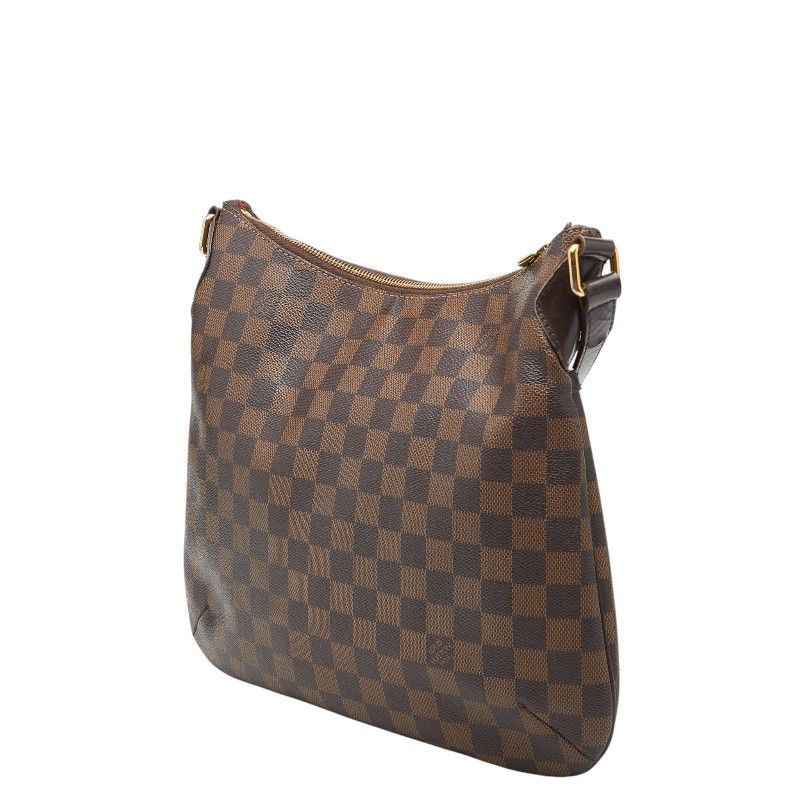 Louis Vuitton Damier Blue Msbeli PM Crossbody Shoulder Bag Brown Leather — view 2