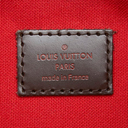 Louis Vuitton Damier Blue Msbeli PM Crossbody Shoulder Bag Brown Leather — view 7