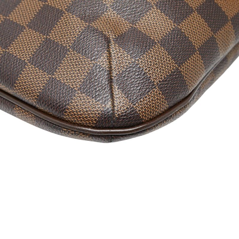 Louis Vuitton Damier Blue Msbeli PM Crossbody Shoulder Bag Brown Leather — view 5