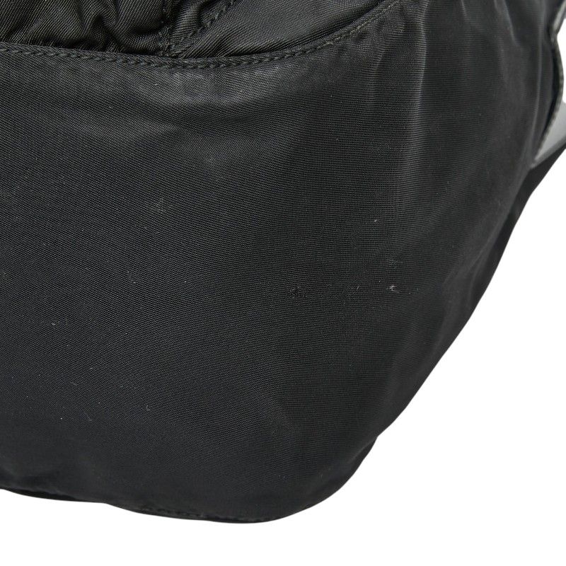 Prada Shoulder Bag Black Nylon Leather — view 8