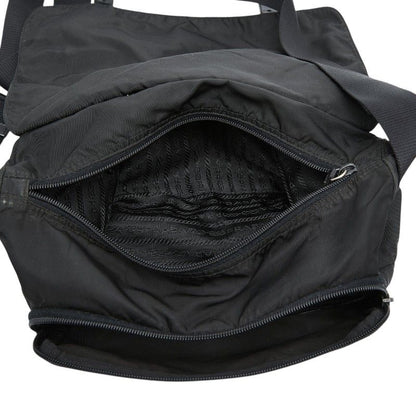 Prada Shoulder Bag Black Nylon Leather — view 9