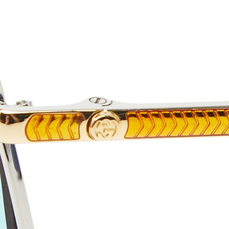 Gucci Sunglasses Gold Silver Plated Metal 1- Eyewear — view 4