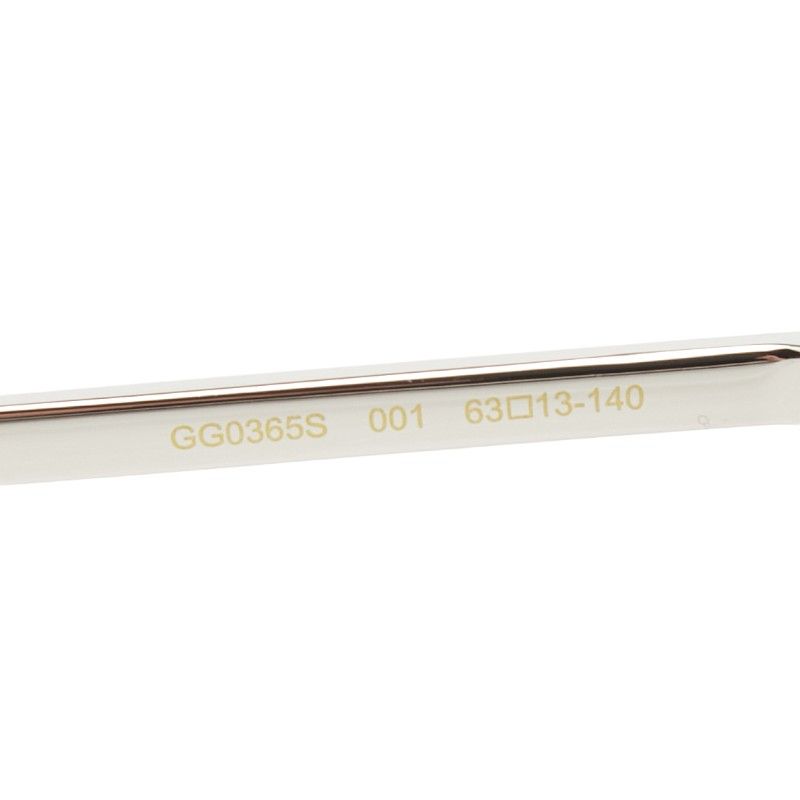 Gucci Sunglasses Gold Silver Plated Metal 1- Eyewear — view 6