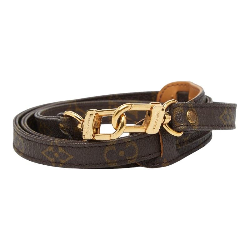 Louis Vuitton Shoulder Strap Brown Leather