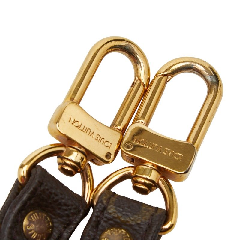 Louis Vuitton Shoulder Strap Brown Leather — view 4
