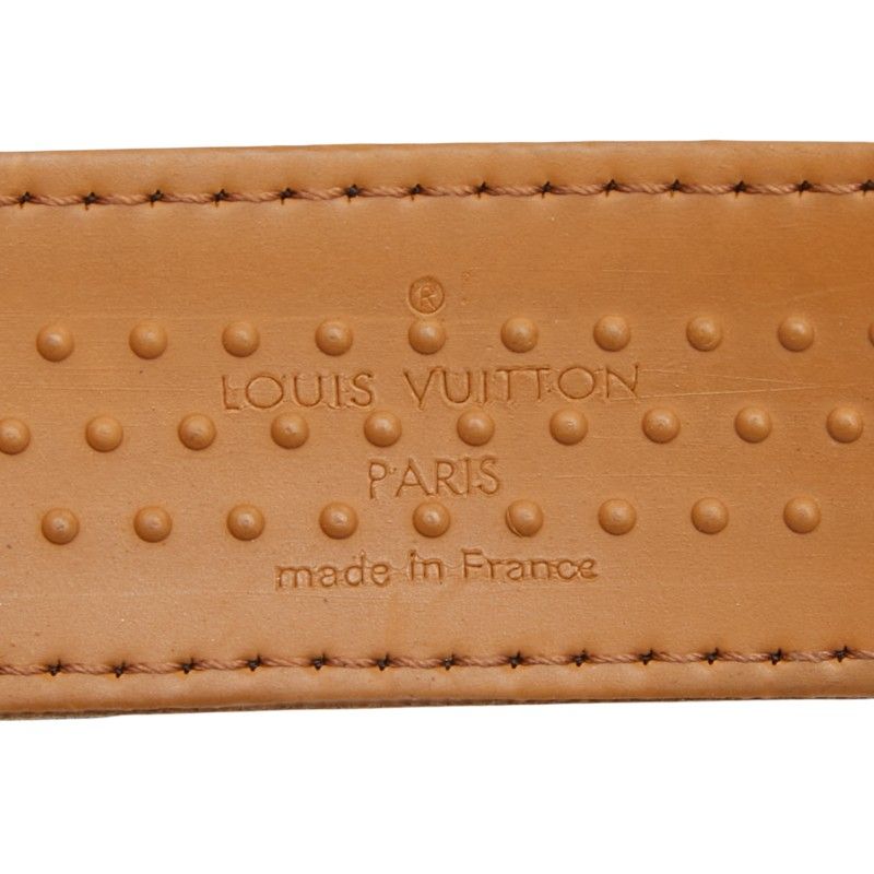 Louis Vuitton Shoulder Strap Brown Leather — view 8
