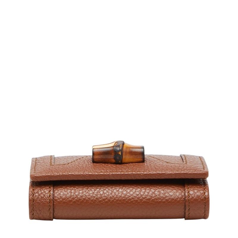 Gucci Diana Key Case Brown Leather 1- Key Holder — view 3