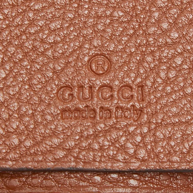 Gucci Diana Key Case Brown Leather 1- Key Holder — view 8