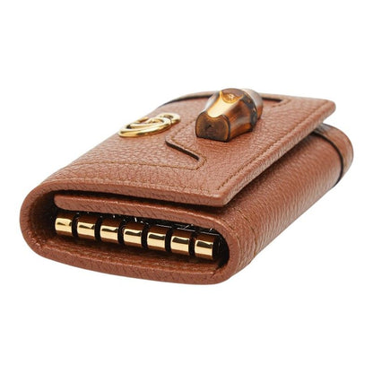 Gucci Diana Key Case Brown Leather 1- Key Holder — view 5