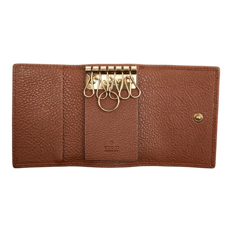 Gucci Diana Key Case Brown Leather 1- Key Holder — view 7