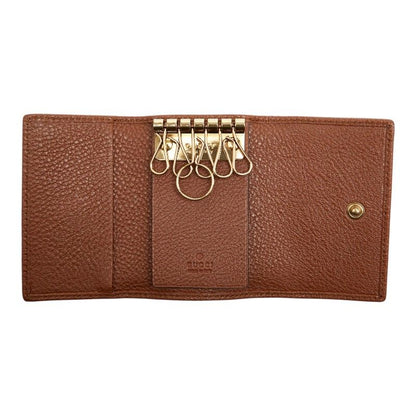 Gucci Diana Key Case Brown Leather 1- Key Holder — view 7