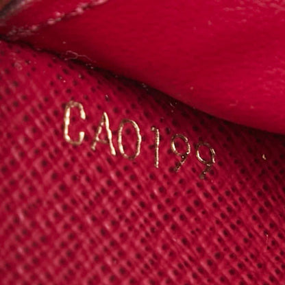 Louis Vuitton Monogram Portefeuille Clemence Zip Around Wallet Brown Fuchsia — view 9
