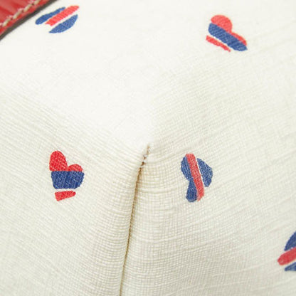 Gucci GG Supreme Heart Tote White Red Blue Patent Leather — view 4