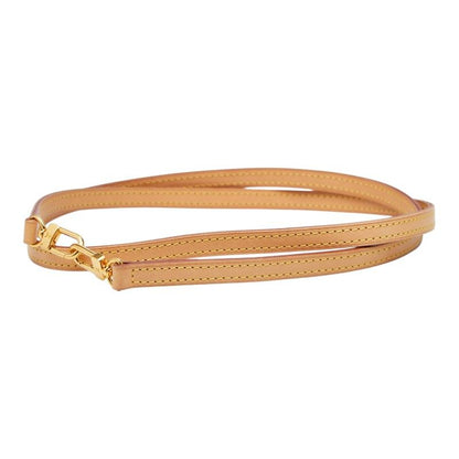 Louis Vuitton Shoulder Strap Beige Leather — view 2