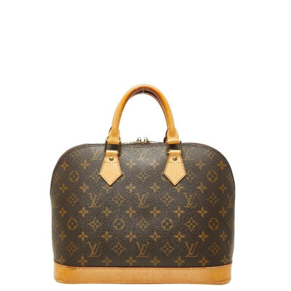 Louis Vuitton Monogram Alma PM Handbag Brown Leather