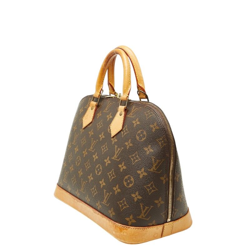 Louis Vuitton Monogram Alma PM Handbag Brown Leather — view 2