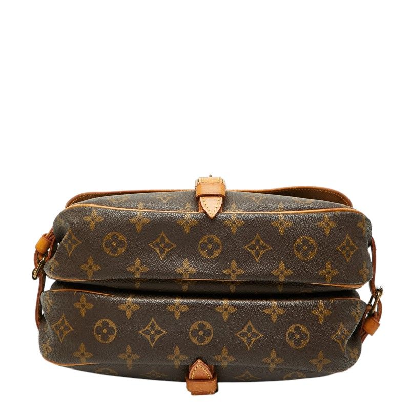 Louis Vuitton Monogram Saumur 30 Crossbody Shoulder Bag Brown Leather — view 3