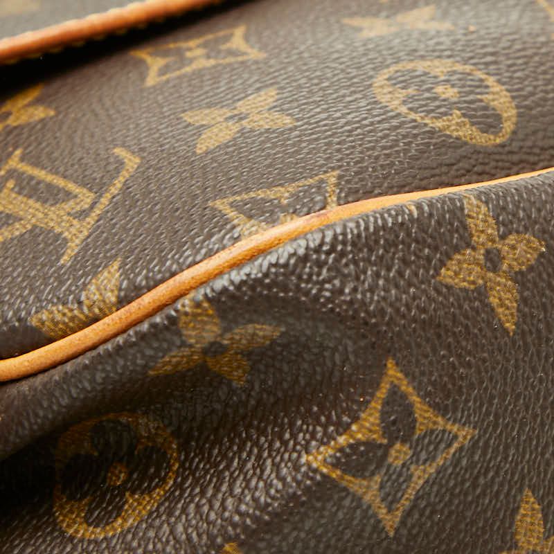Louis Vuitton Monogram Saumur 30 Crossbody Shoulder Bag Brown Leather — view 7