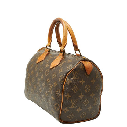 Louis Vuitton Monogram Speedy 25 Mini Boston Bag Brown Leather — view 2