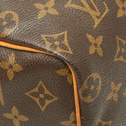 Louis Vuitton Monogram Speedy 25 Mini Boston Bag Brown Leather — view 5