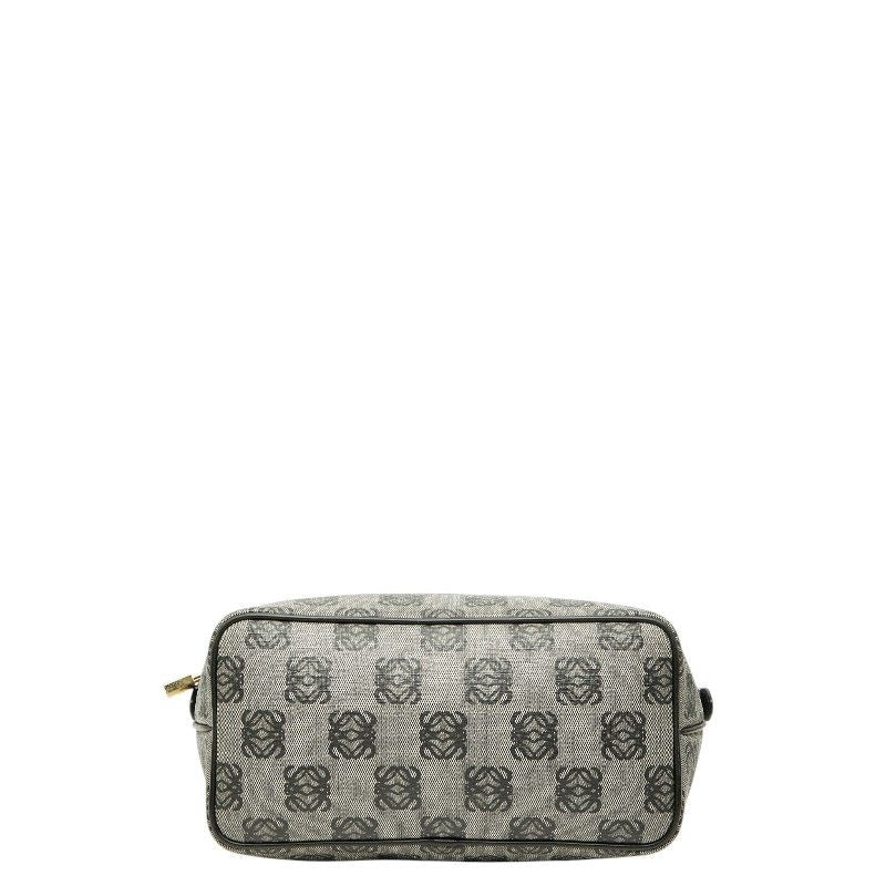 Loewe Anagram Tote Gray Black Leather — view 3