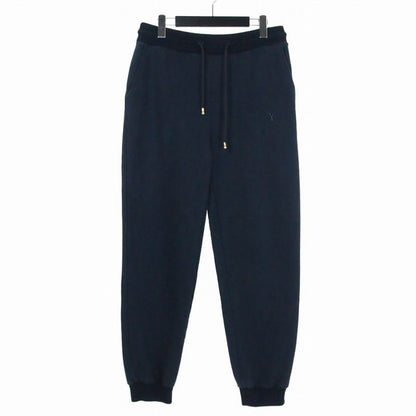 Louis Vuitton Silk Blend Signature Track Trousers Sweatshirt Pants L Navy Uqq