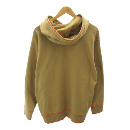 Fendi Pullover Hoodie Logo Print Line S Brown — view 2