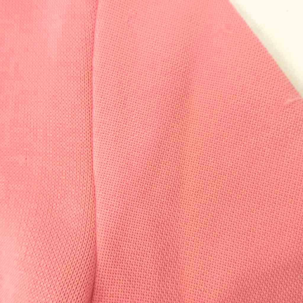 Loewe Cropped Knit Sweater Leather Patch Short Sleeve S Pink — view 6