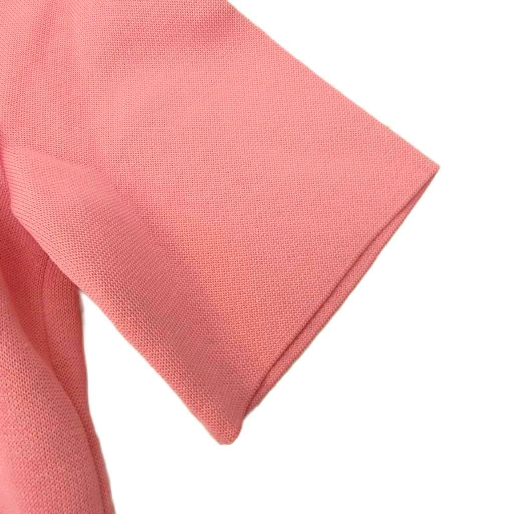 Loewe Cropped Knit Sweater Leather Patch Short Sleeve S Pink — view 7