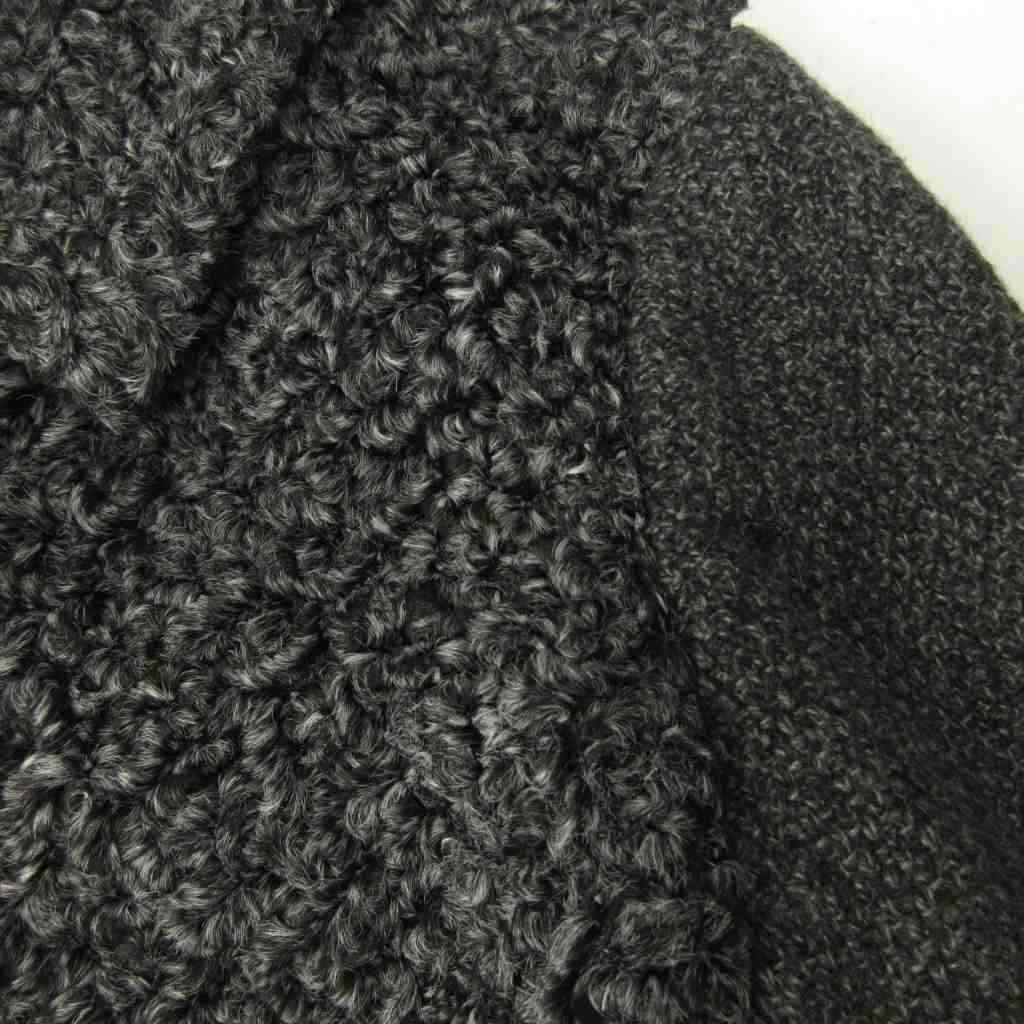 Celine Docking Jacket Wool Angora Blend Short Length 38 Gray — view 6