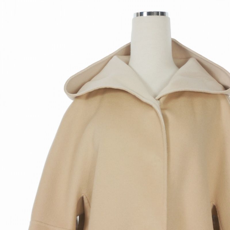 Max Mara Weekend Line Kuchitoamano Reversible Hooded Double Face Coat Jacket — view 3