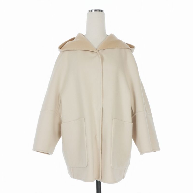 Max Mara Weekend Line Kuchitoamano Reversible Hooded Double Face Coat Jacket — view 5