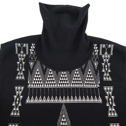 Hermes Turtleneck Nosleeve Cashmere Knit Sweater Black 42 — view 4