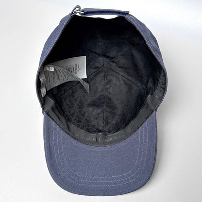 Dior Baseball Cap Logo Navy Hat — view 7