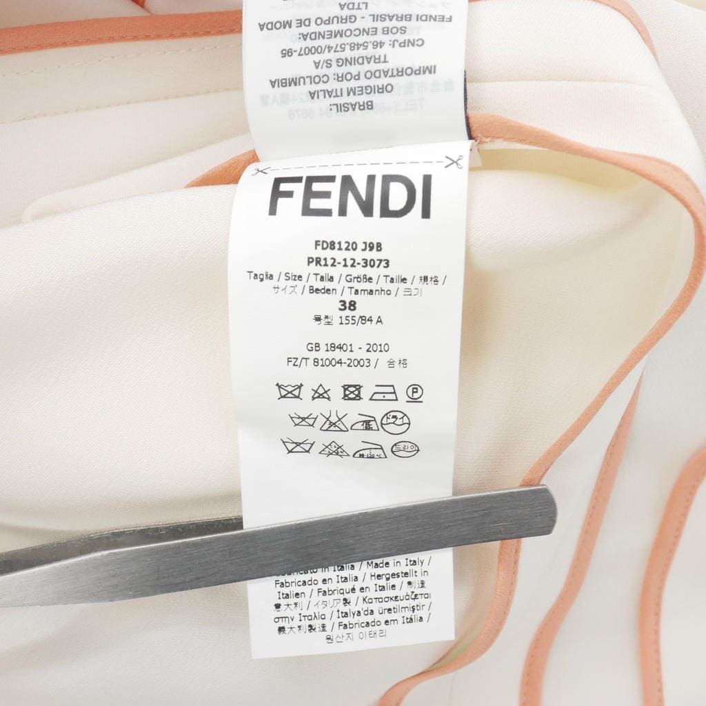 Fendi Color Block Dress Sleeveless Long Length 38 Multicolor — view 9