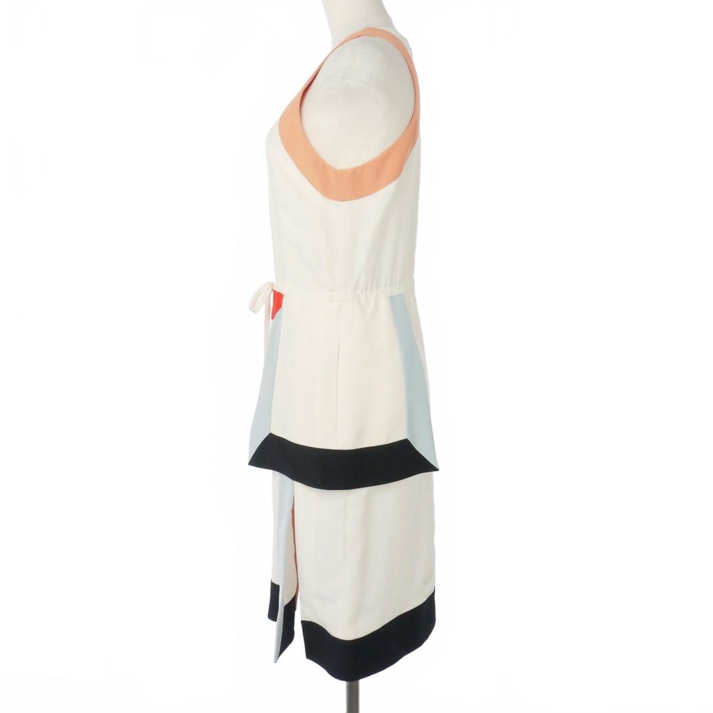 Fendi Color Block Dress Sleeveless Long Length 38 Multicolor — view 4