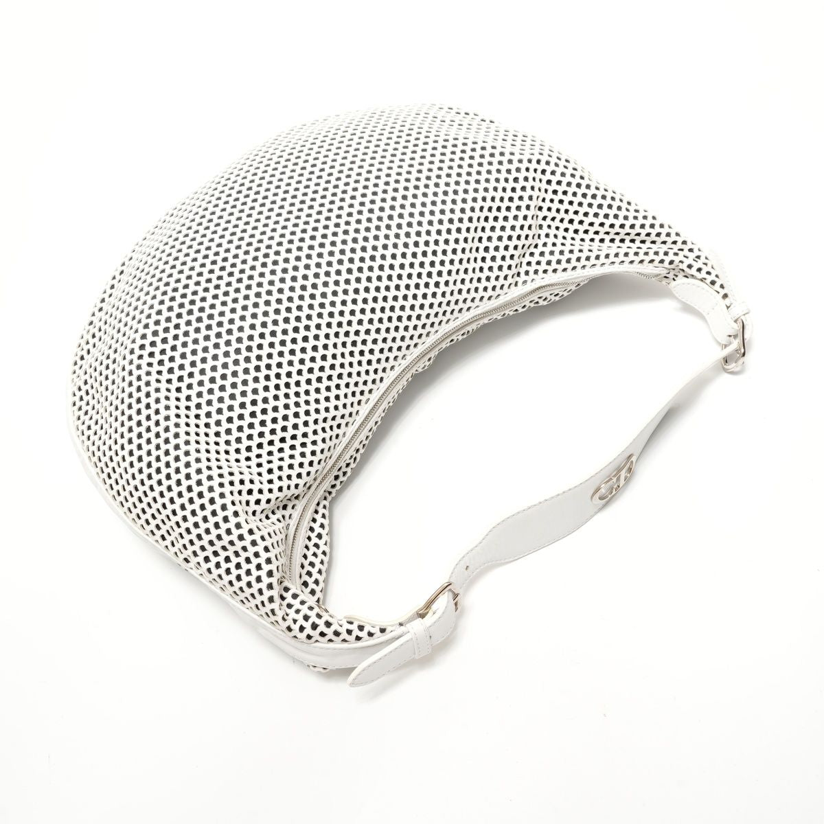 Dior Shoulder Bag Perforated Hobo Leather — view 8