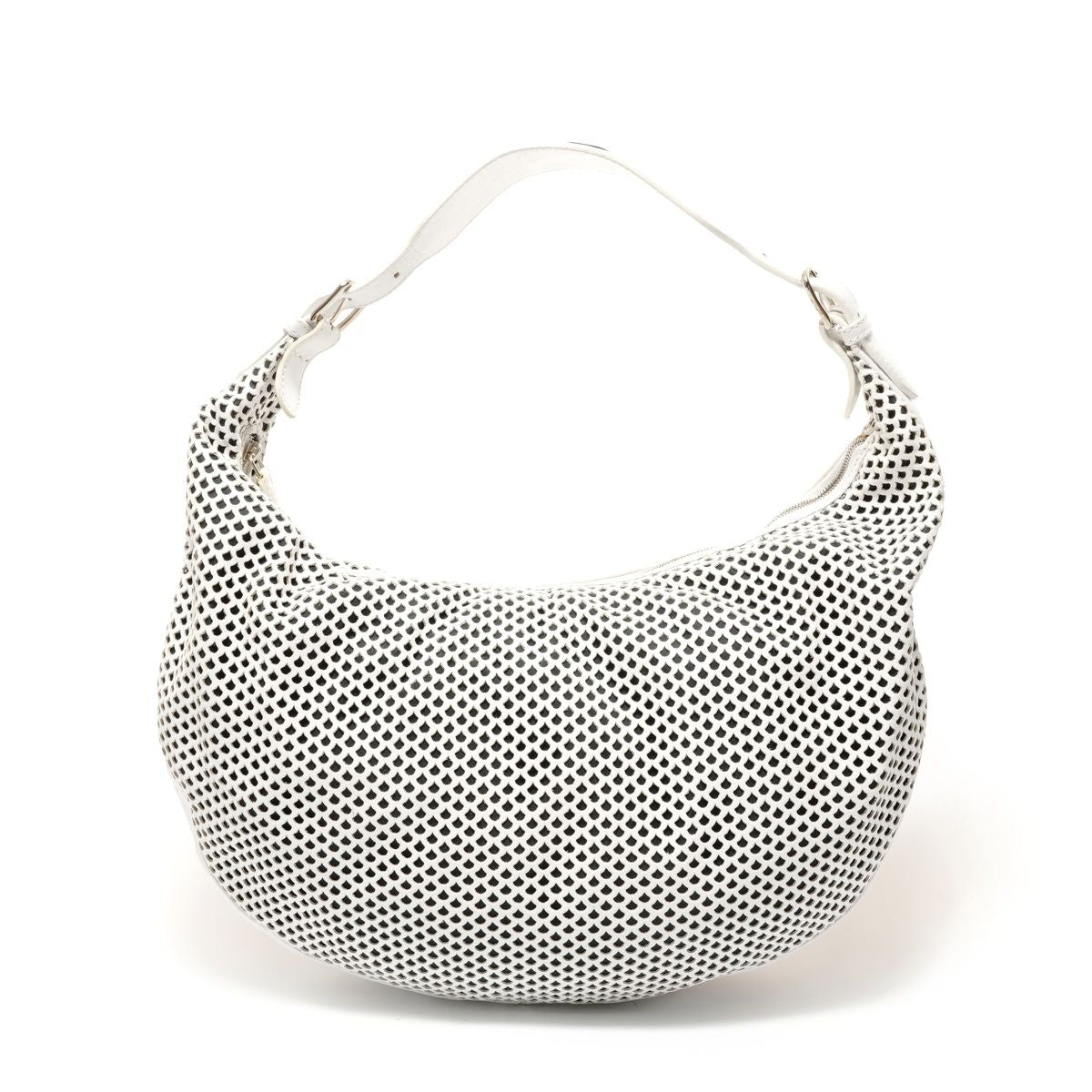 Dior Shoulder Bag Perforated Hobo Leather