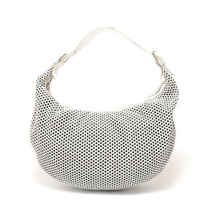 Dior Shoulder Bag Perforated Hobo Leather