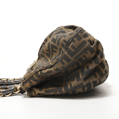 Fendi Shoulder Bag Zucca Canvas Chain — view 3