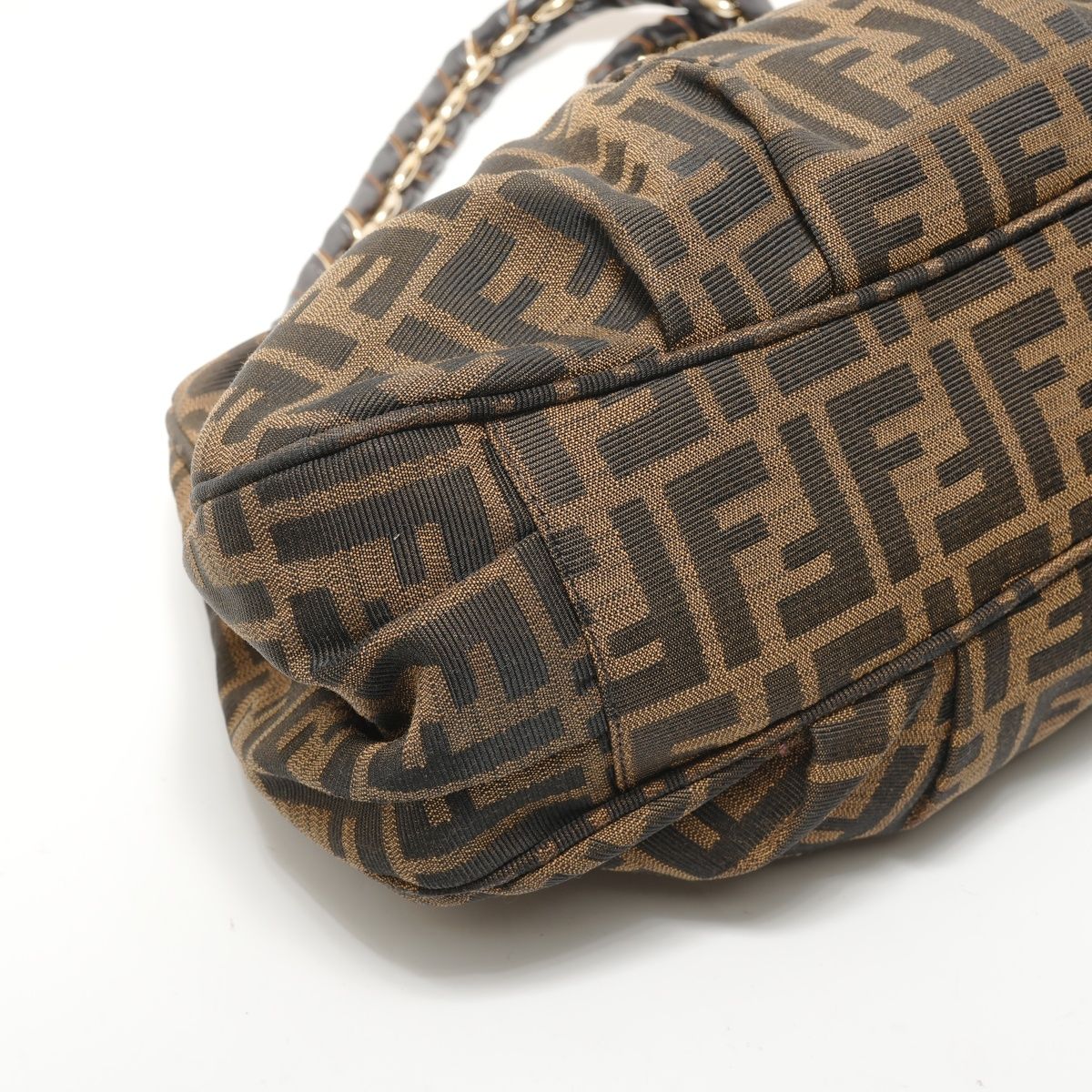 Fendi Shoulder Bag Zucca Canvas Chain — view 5