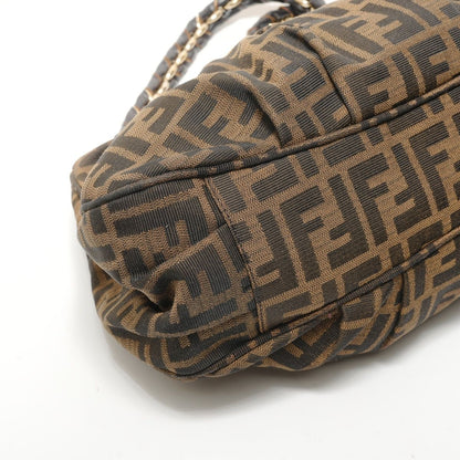 Fendi Shoulder Bag Zucca Canvas Chain — view 5