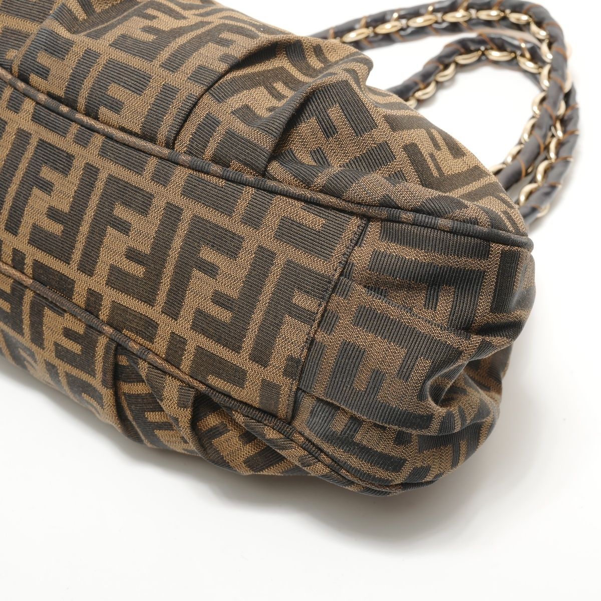 Fendi Shoulder Bag Zucca Canvas Chain — view 6