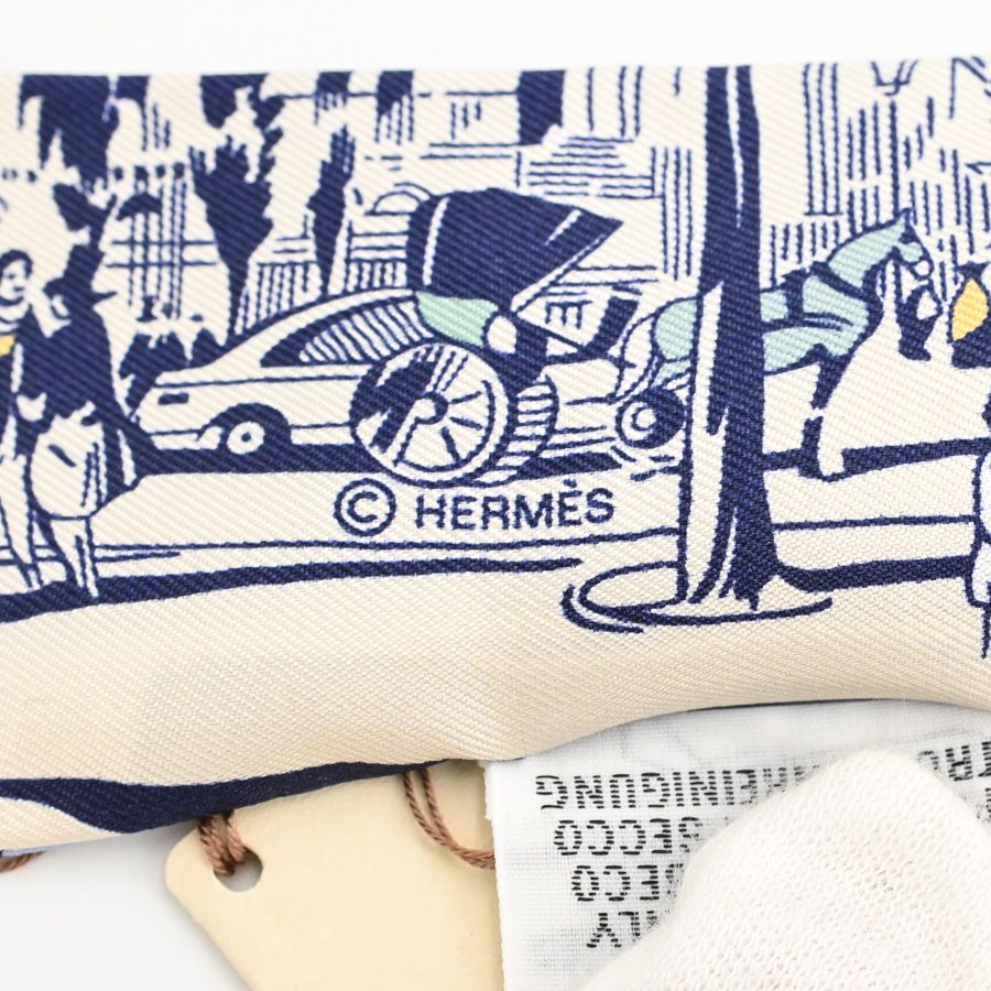 Hermes Scarf Twilly Scarves Beige — view 4