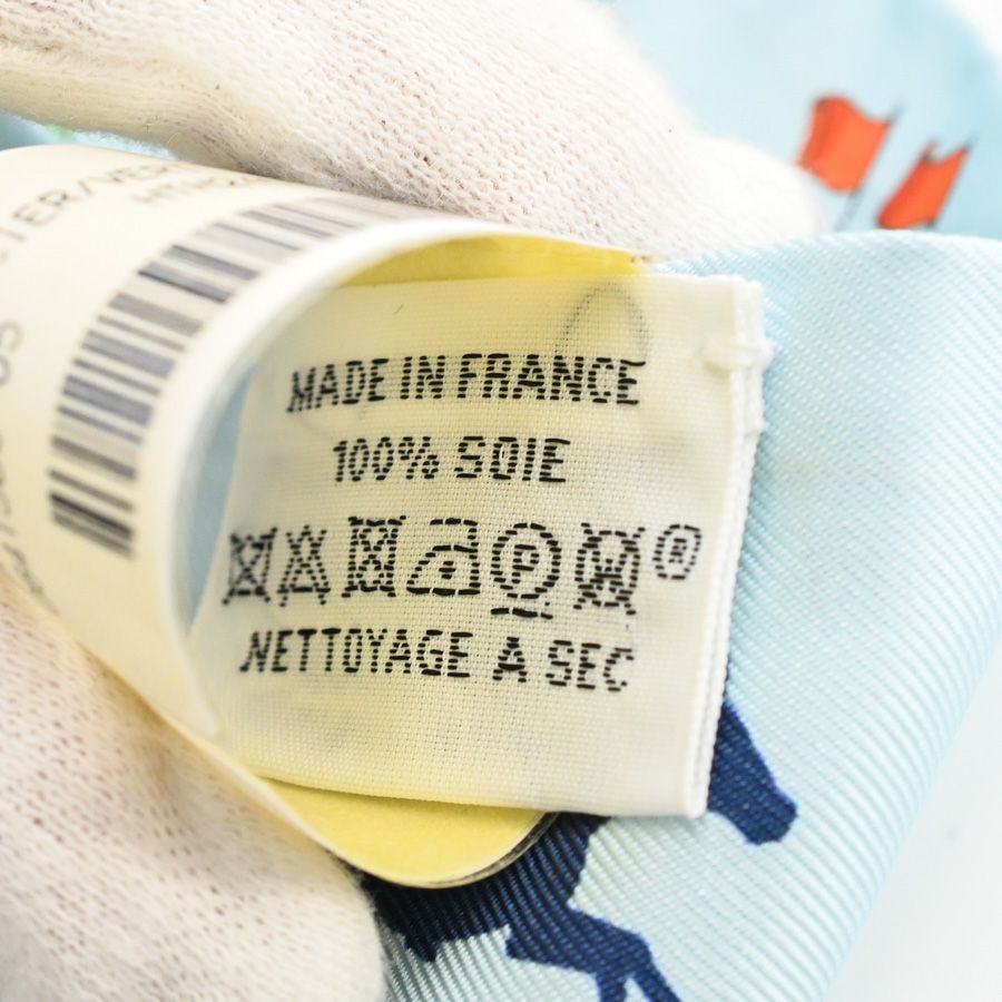 Hermes Scarf Twilly Scarves Blue — view 6