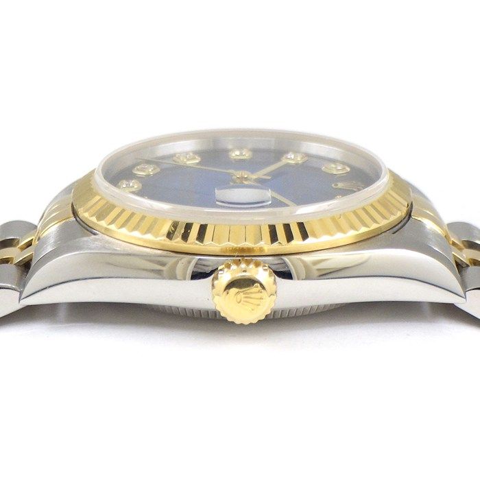 Rolex Watch Datejust P Number 10 Points Diamond Index Blue Gradation Dial Date — view 2